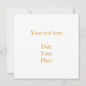 Taoïsme Symbool 5.25"x 5.25"Vlakke Kaart (Achterkant)