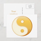 Taoïsme Symbool 5.6" x 4.25" Briefkaart (Voorkant / Achterkant)
