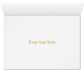 Taoïsme Symbool 5" x 7" Wenskaart (Binenzijde Horizontaal (Onderkant))