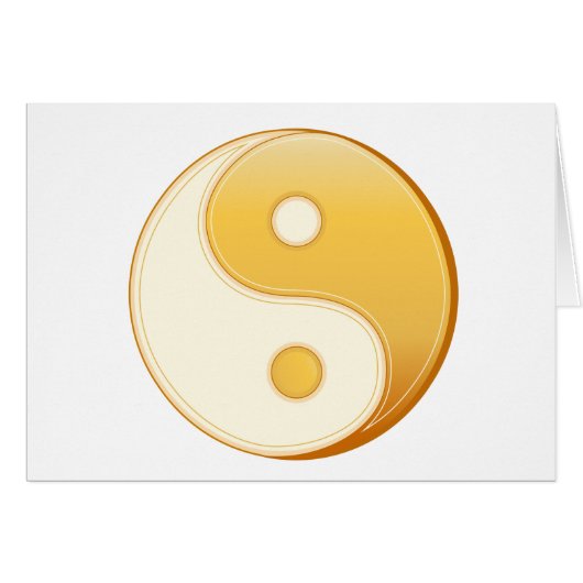 Taoïsme Symbool 5" x 7" Wenskaart (Voorkant Horizontaal)