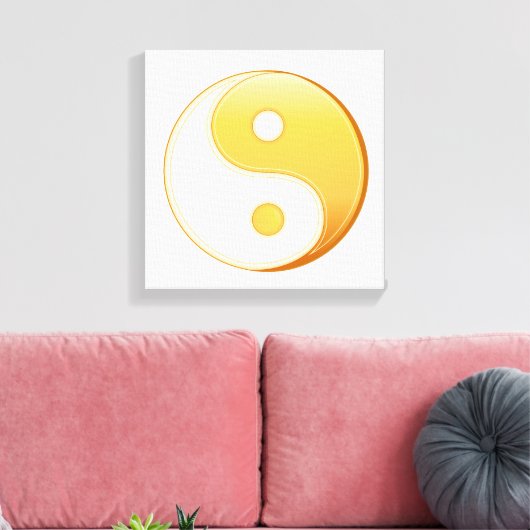 Taoïssymbool Canvas Afdruk (Insitu (Woonkamer))