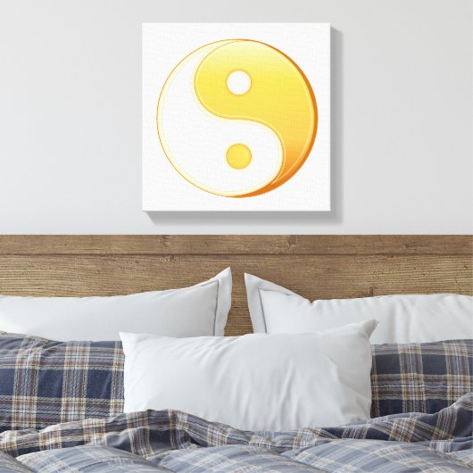 Taoïssymbool Canvas Afdruk (Insitu (Slaapkamer))
