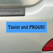 Taoïst en PROUD! Bumpersticker (Op auto)