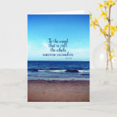 Taoist Quote Beach-foto Kaart (Gele Bloem)