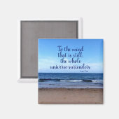Taoist Quote Beach-foto Magneet (Voorkant / Achterkant)