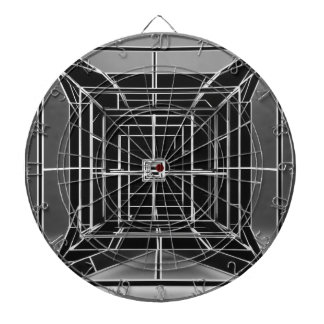 Taoïst tesseract lichaam fractaal drie punt perspe dartbord