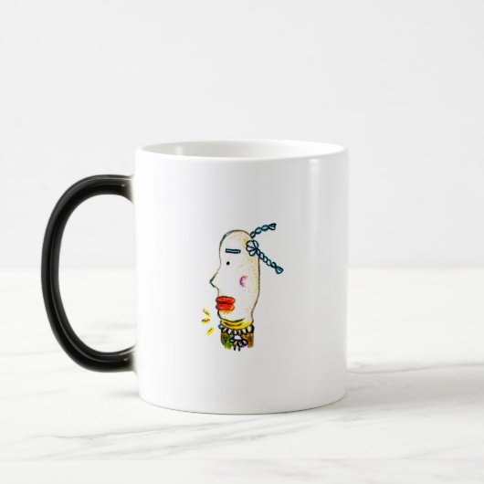 Taoïstische Mok met gebogen ogen ogen (Links)