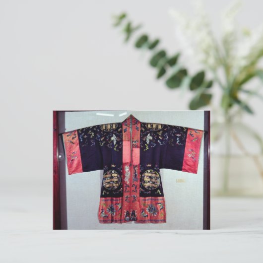 Taoïstische robe met Tai Chi Yin en Yang Briefkaart (Staand voorkant)