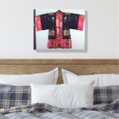 Taoïstische robe met Tai Chi Yin en Yang Canvas Afdruk (Insitu (Slaapkamer))