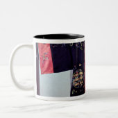 Taoïstische robe met Tai Chi Yin en Yang Tweekleurige Koffiemok (Links)