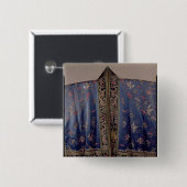 Taoïstische robe van een imperiale tempel vierkante button 5,1 cm (Voorkant /achterkant)