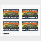 Taorimina Sicily Hotel Excelsior Rechthoekige Sticker (Vel)