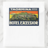 Taorimina Sicily Hotel Excelsior Rechthoekige Sticker (Tas)