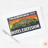 Taorimina Sicily Hotel Excelsior Rechthoekige Sticker (Envelop)