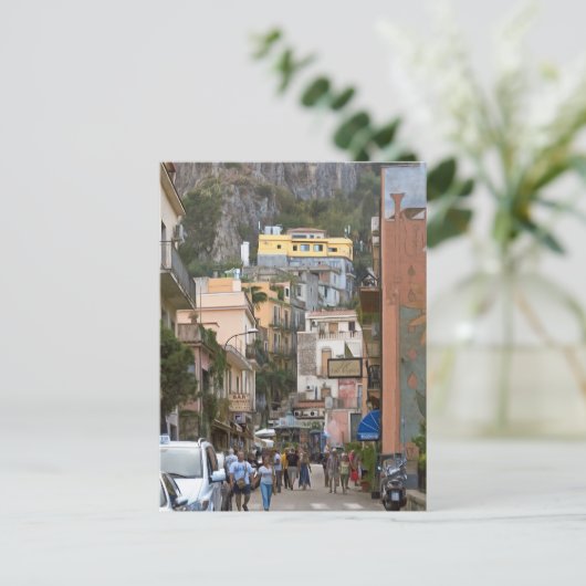 Taormina. 1. briefkaart (Staand voorkant)