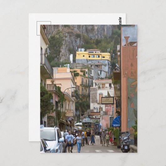 Taormina. 1. briefkaart (Voorkant / Achterkant)