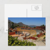 Taormina amphitheater 1 briefkaart (Voorkant / Achterkant)