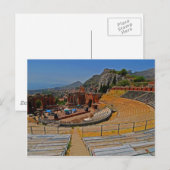 Taormina amphitheater 2 briefkaart (Voorkant / Achterkant)