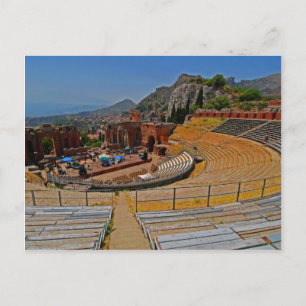 Taormina amphitheater 2 briefkaart