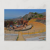 Taormina amphitheater 2 briefkaart (Voorkant)