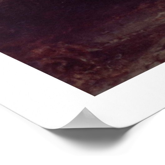 Taormina en Mount Etna, c.1840 (olie op doek) Poster (Hoek)