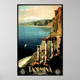 TAORMINA ITALIA Sicilië  Italië Reis Poster