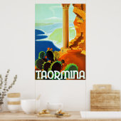 Taormina ~ Italiaans reizen Poster (Keuken)