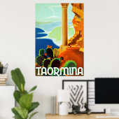Taormina ~ Italiaans reizen Poster (Thuiskantoor)