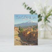Taormina Italië Etna Briefkaart (Staand voorkant)