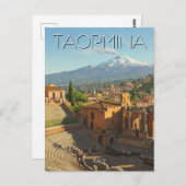 Taormina Italië Etna Briefkaart (Voorkant / Achterkant)
