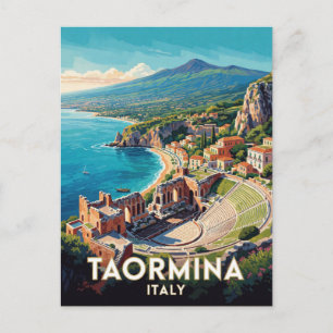 Taormina Italië Grieks Theater Reisscène 🏛️ Briefkaart