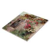 Taormina Italy Flowers 1918 Tegeltje (Zijkant)