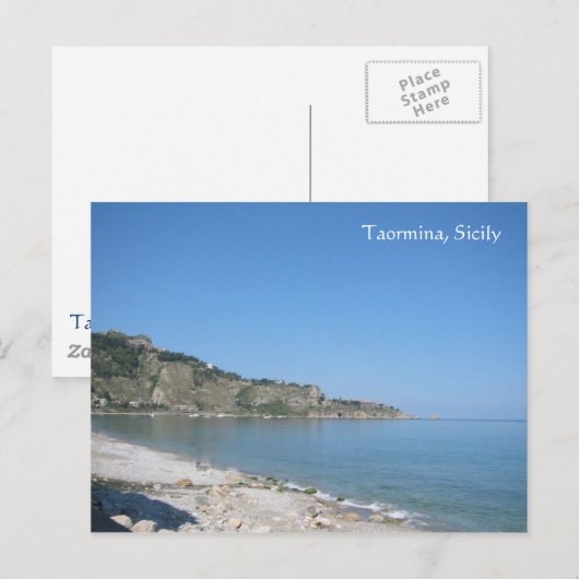 Taormina, Sicilië Briefkaart (Voorkant / Achterkant)