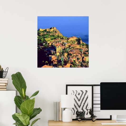 TAORMINA - Sicilië - Poster (Thuiskantoor)