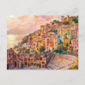 Taormina, Sicilië  schilderkunst Briefkaart (Voorkant)