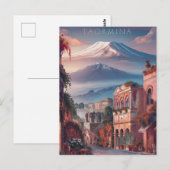 Taormina, Sicilië Stylist Schilderij Briefkaart (Voorkant / Achterkant)