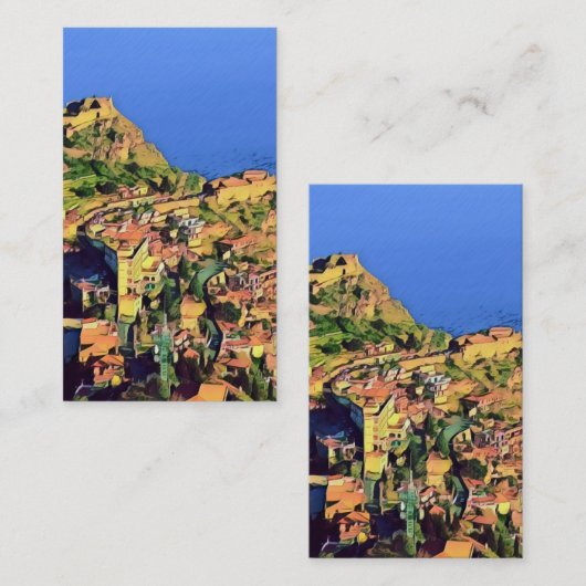 TAORMINA - Sicilië - Visitekaartje (Voorkant / Achterkant)