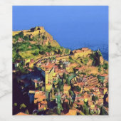 TAORMINA - Sicilië - Wijn Etiket (Enkel label)