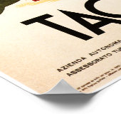 TAORMINA SICILY Theatro Antico Old Italy Travel Poster (Hoek)