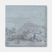 Taormina, uit de "Uitzichten van Sicilië" (krijk e Magneet (Voorkant)