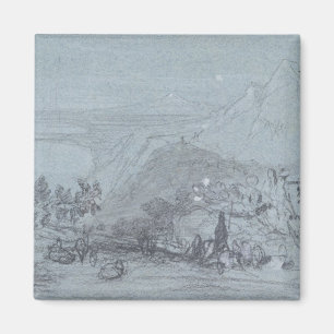 Taormina, uit de "Uitzichten van Sicilië" (krijk Magneet