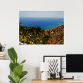 Taormina uitzicht 1 poster (Thuiskantoor)
