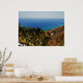 Taormina uitzicht 1 poster (Keuken)