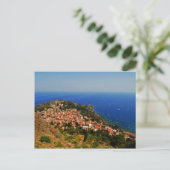Taormina uitzicht 2 briefkaart (Staand voorkant)