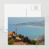 Taormina uitzicht 3 briefkaart (Voorkant / Achterkant)