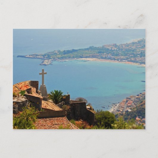 Taormina uitzicht 3 briefkaart (Voorkant)