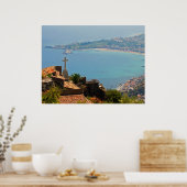 Taormina uitzicht 3 poster (Keuken)