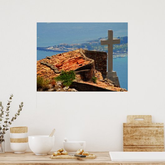Taormina uitzicht 4 poster (Keuken)
