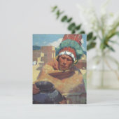 Taos Indian Holding a Water Jug van Blumenschein (Staand voorkant)