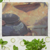 Taos Indian Holding a Water Jug van Blumenschein Theedoek (Gevouwen)